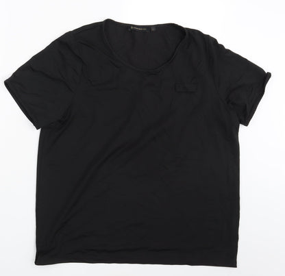 Womens UK Size L Incorporatewear Black Basic T-Shirt