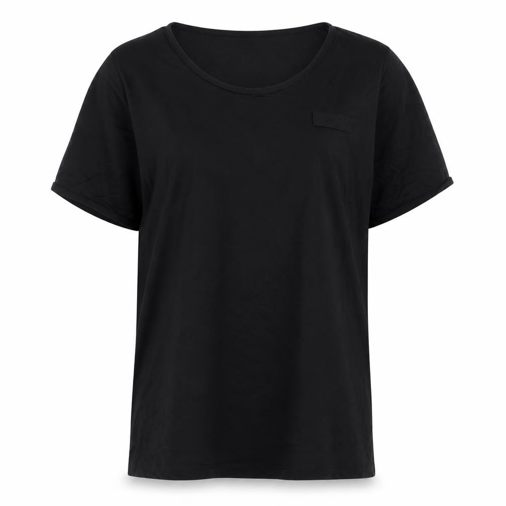 Womens UK Size L Incorporatewear Black Basic T-Shirt