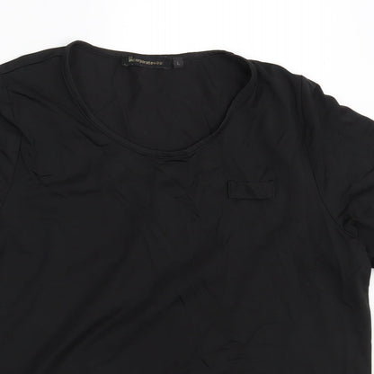 Womens UK Size L Incorporatewear Black Basic T-Shirt