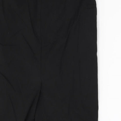 M&S Womens Black   A-Line Skirt Size 8