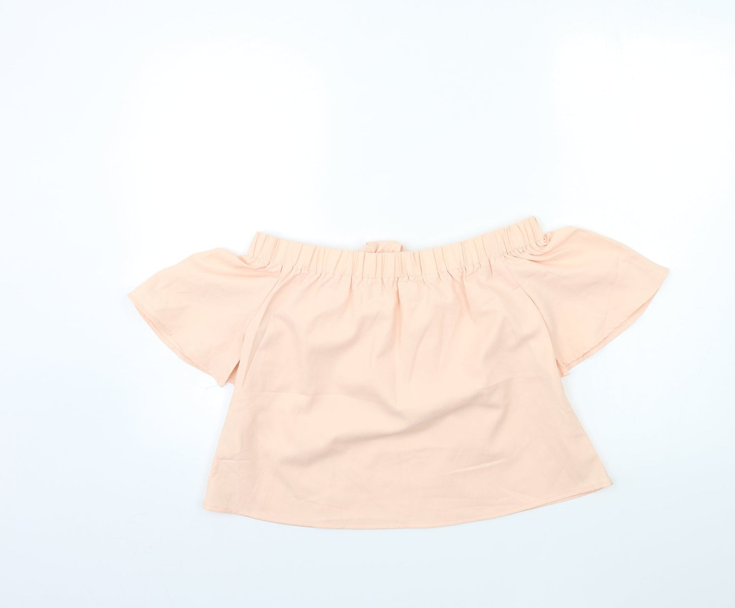 Womens UK Size XS Preworn Pink Basic Blouse