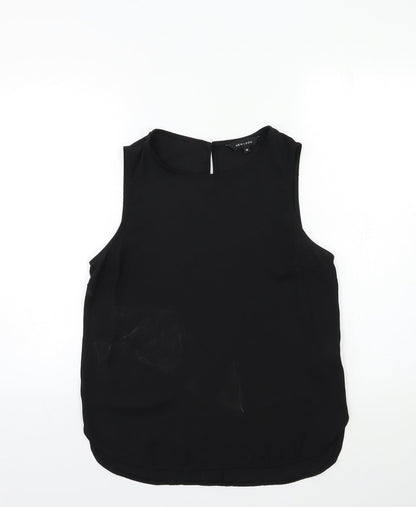 Womens UK Size 10 New Look Black Basic Tank