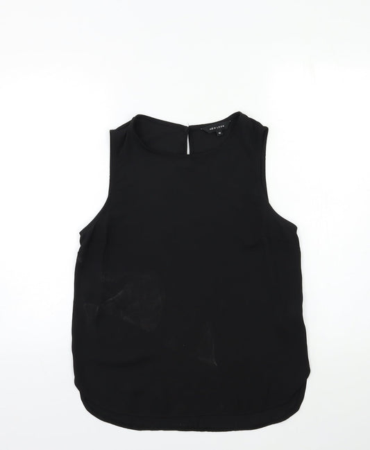 Womens UK Size 10 New Look Black Basic Tank