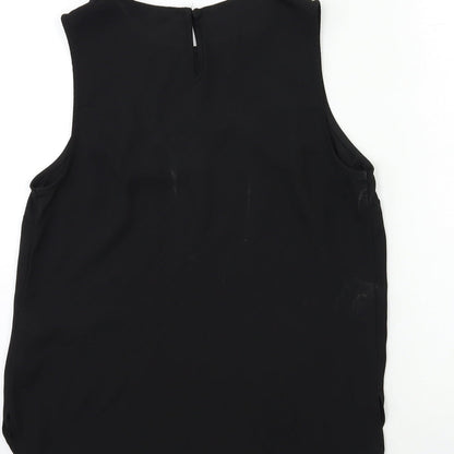 Womens UK Size 10 New Look Black Basic Tank