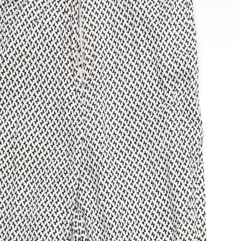 Womens UK Size 8 H&M Regular Fit  White Trousers