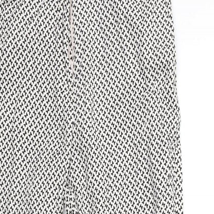 Womens UK Size 8 H&M Regular Fit  White Trousers