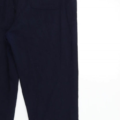 Womens UK Size 34 in H&M Regular Fit  Blue Trousers