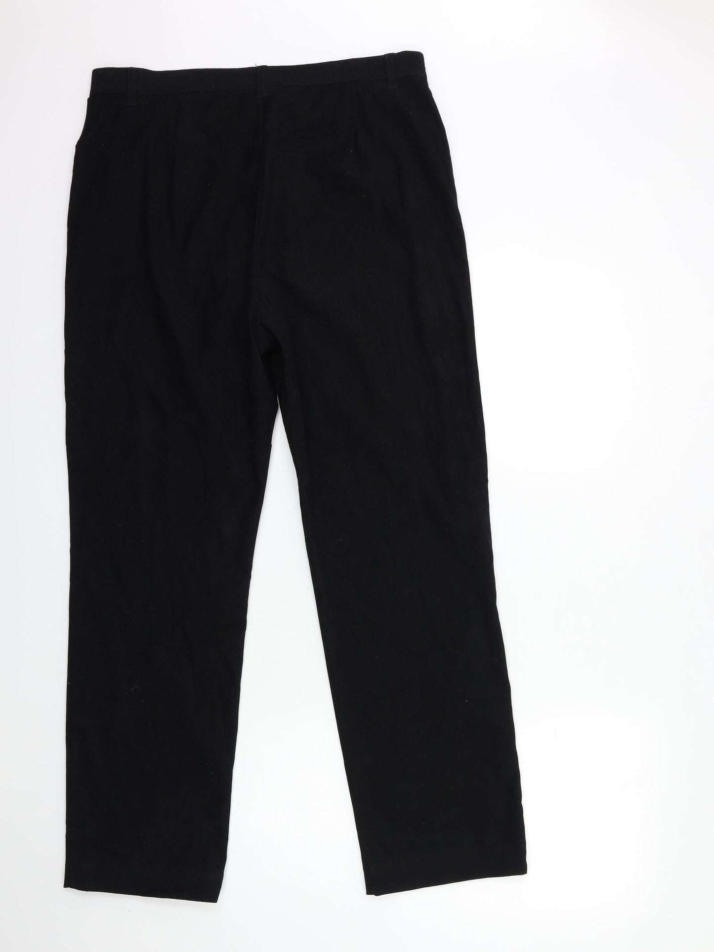 Womens UK Size 18 BHS Regular Fit  Black Trousers