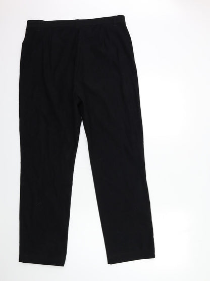 Womens UK Size 18 BHS Regular Fit  Black Trousers