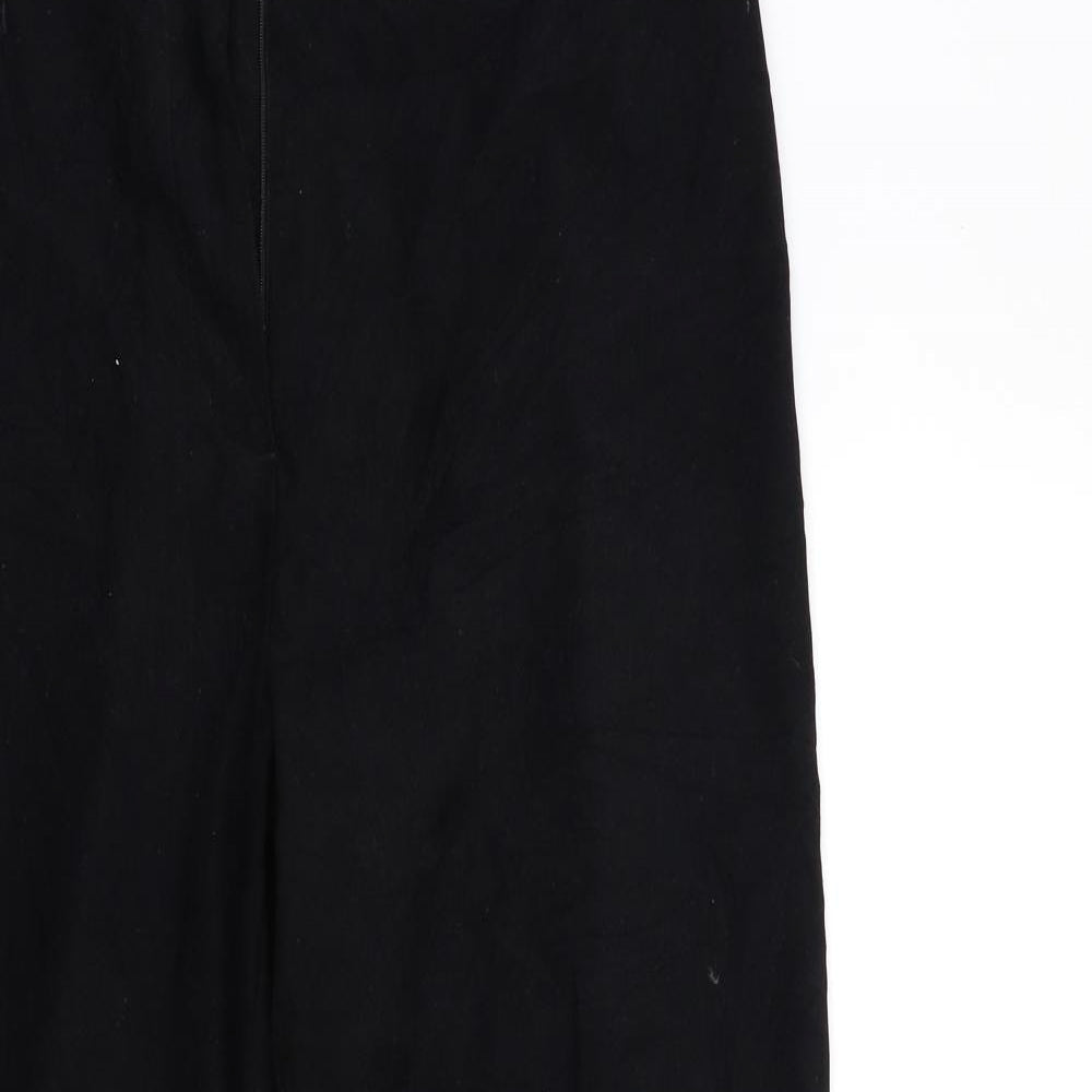 Womens UK Size 18 BHS Regular Fit  Black Trousers
