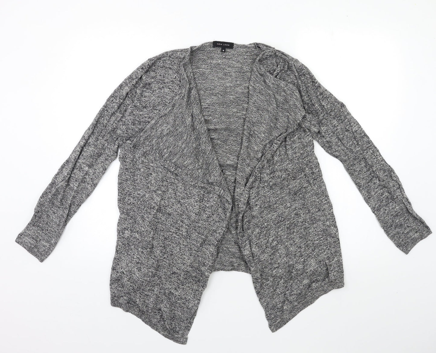 Womens UK Size 10 New Look Grey Cardigan Jumper