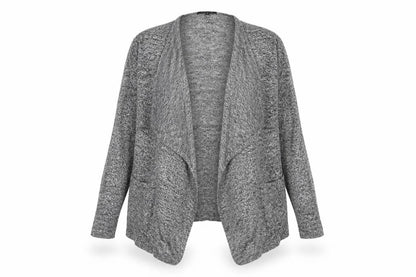 Womens UK Size 10 New Look Grey Cardigan Jumper