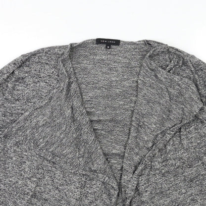 Womens UK Size 10 New Look Grey Cardigan Jumper