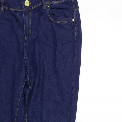 Denim & Co. Womens Blue  Denim Skinny Jeans Size 10 L25 in