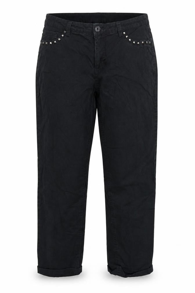 Womens UK Size 34 in Street One Regular Fit Straight Black Jeans