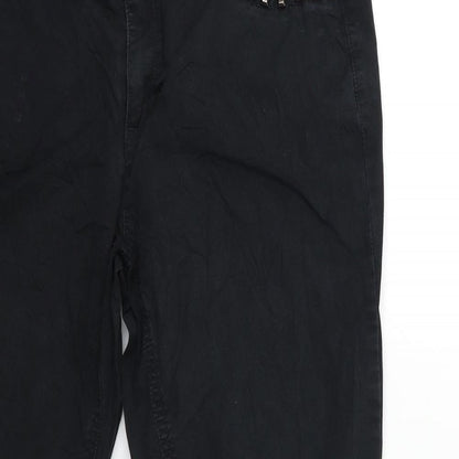 Womens UK Size 34 in Street One Regular Fit Straight Black Jeans
