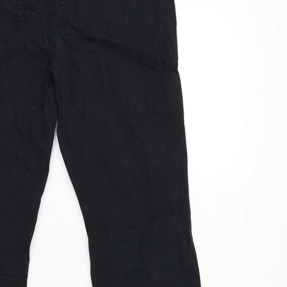Womens UK Size 34 in Street One Regular Fit Straight Black Jeans