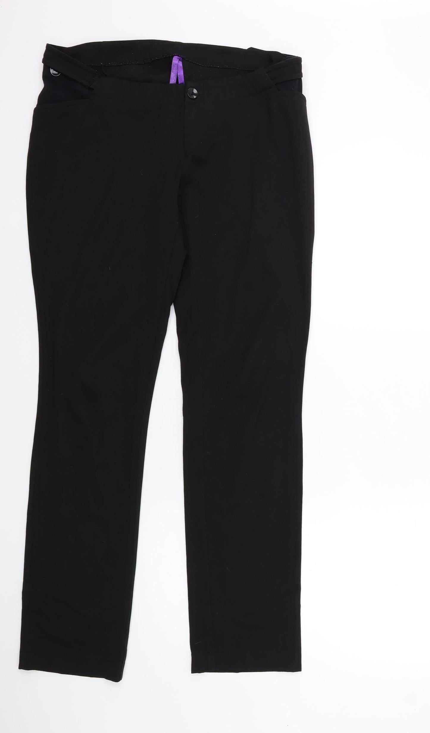 Womens UK Size 34 in Preworn Regular Fit  Black Trousers