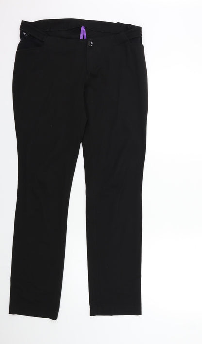 Womens UK Size 34 in Preworn Regular Fit  Black Trousers