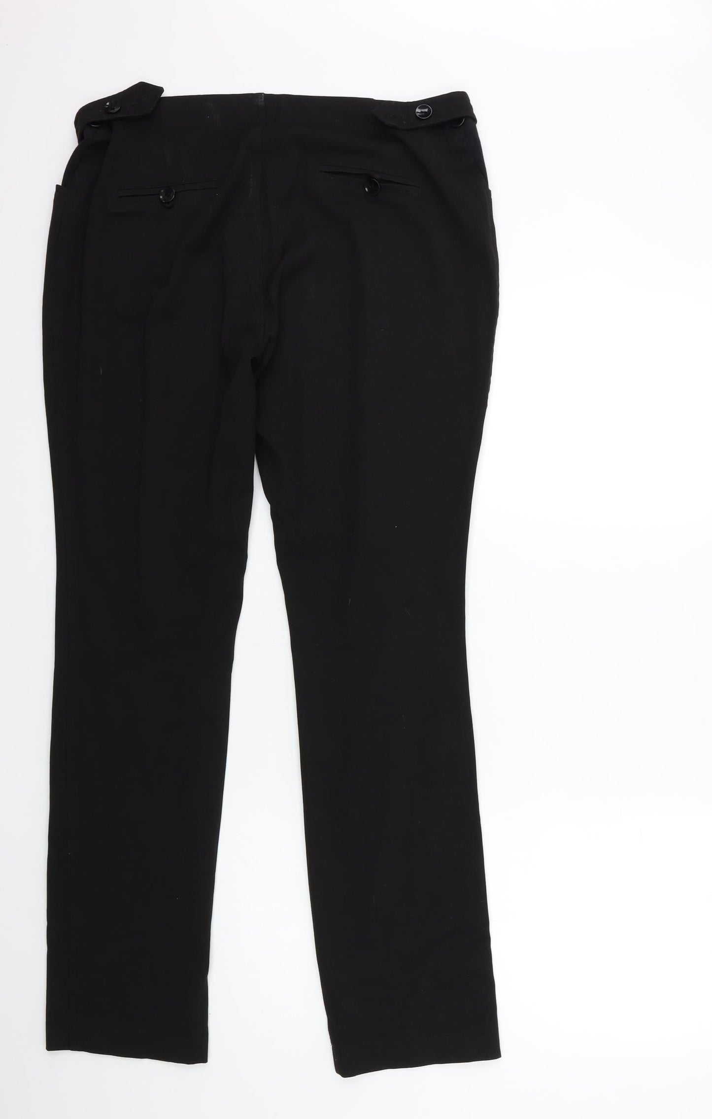 Womens UK Size 34 in Preworn Regular Fit  Black Trousers