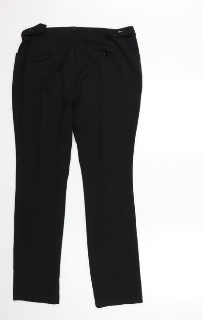 Womens UK Size 34 in Preworn Regular Fit  Black Trousers