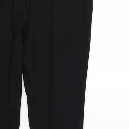 Womens UK Size 34 in Preworn Regular Fit  Black Trousers