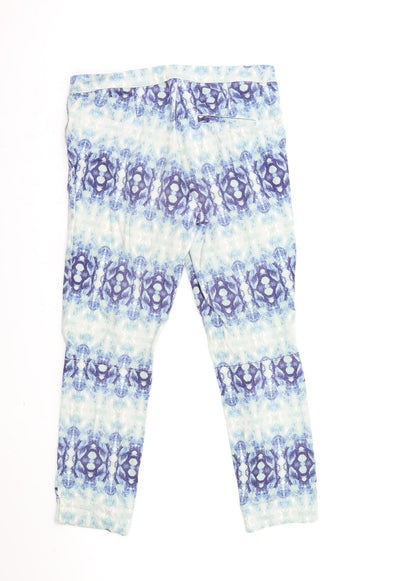 Womens UK Size 10 H&M Regular Fit  Blue Trousers