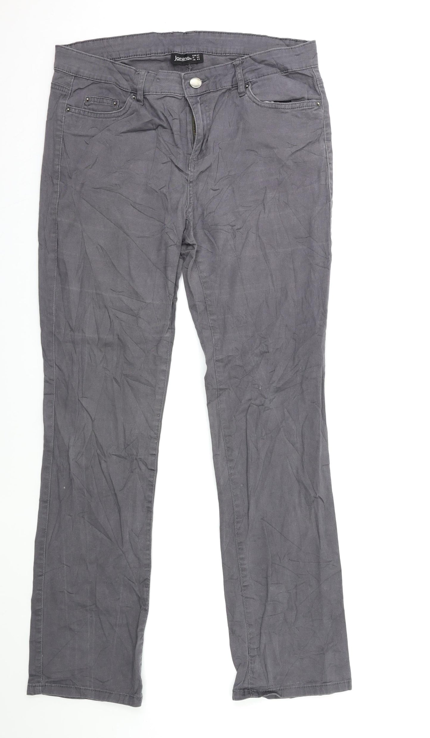 ESMARA Womens Grey   Trousers  Size 14 L30 in