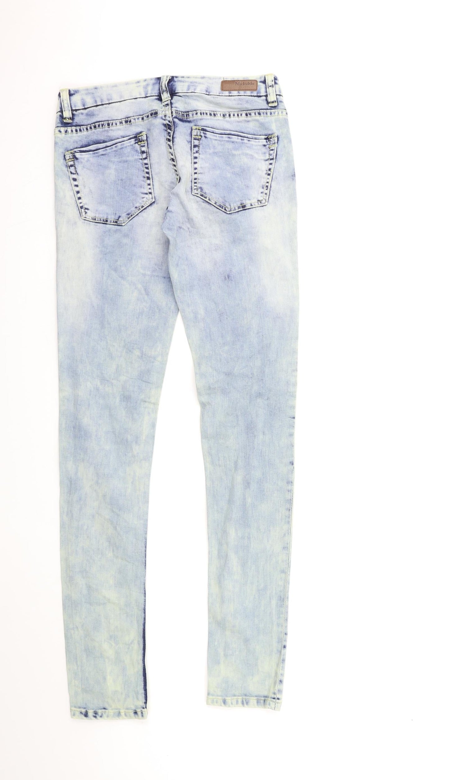 Womens UK Size 36 in Multiblu Regular Fit Skinny Blue Jeans