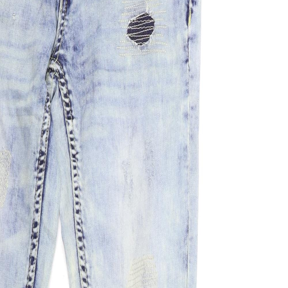 Womens UK Size 36 in Multiblu Regular Fit Skinny Blue Jeans