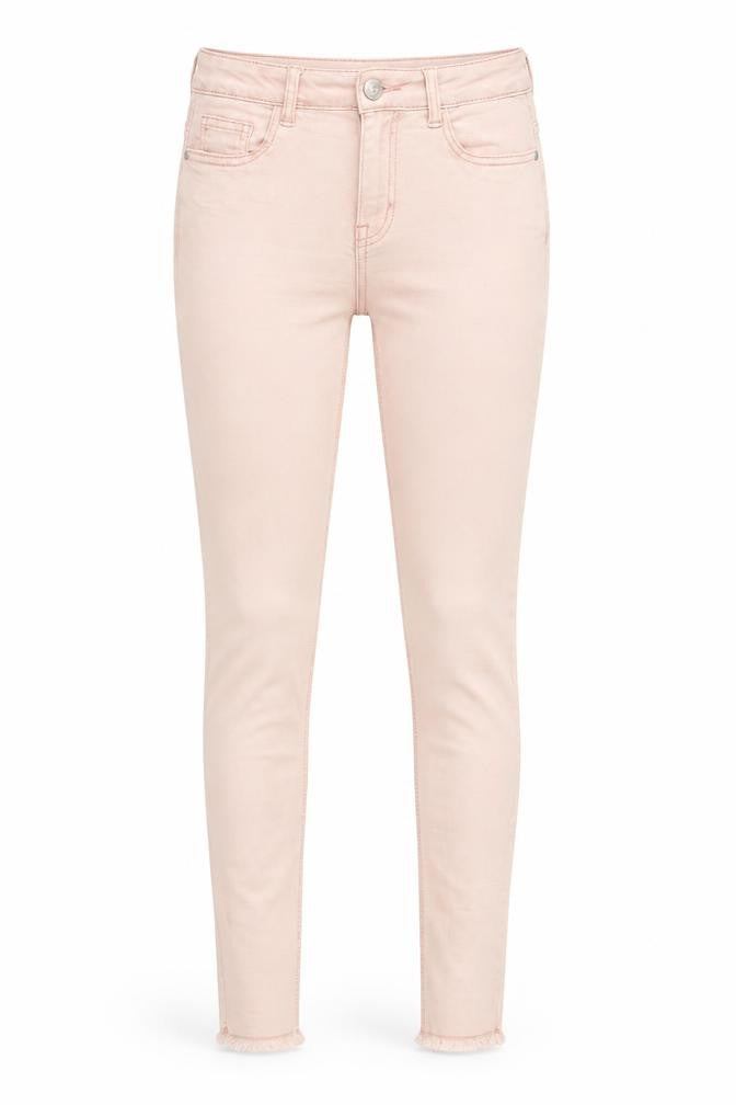 Womens UK Size 8 George Regular Fit Skinny Pink Jeans