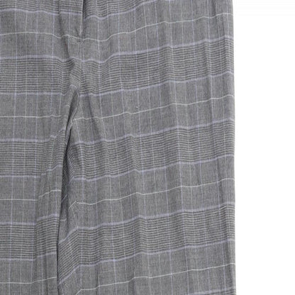 cc Womens Grey Check  Trousers  Size 10 L30 in