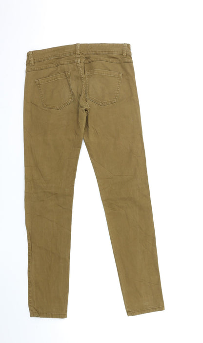 Womens UK Size 28 in Preworn Regular Fit Skinny Brown Jeans