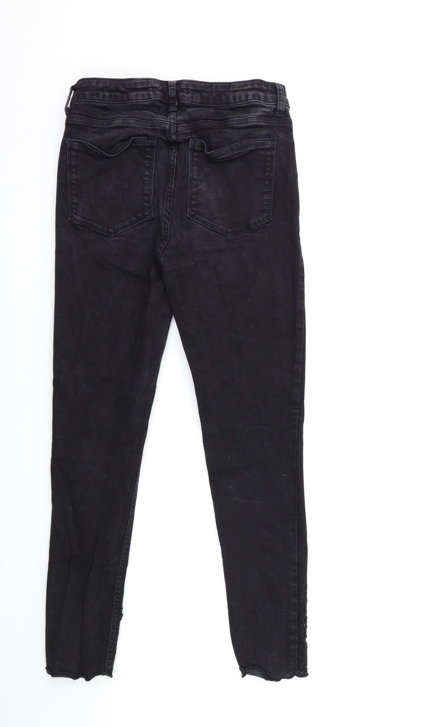 Very Womens Black  Denim Skinny Jeans Size 10 L26 in