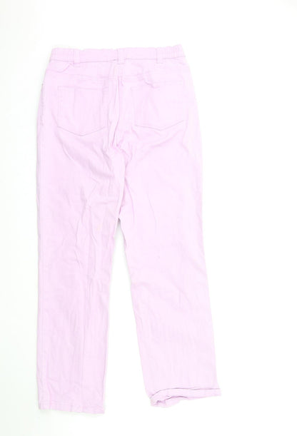 Womens UK Size 12 Damart Regular Fit  Purple Trousers