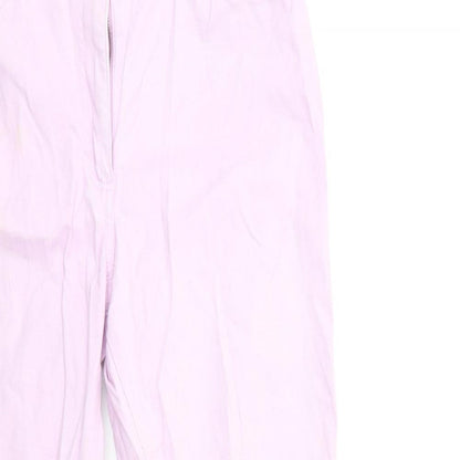 Womens UK Size 12 Damart Regular Fit  Purple Trousers