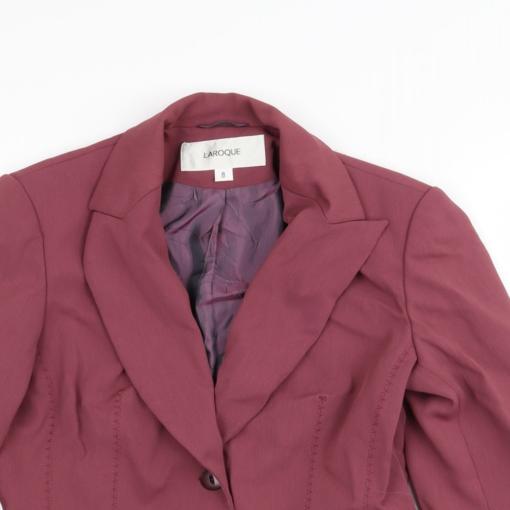 larogue Womens Pink   Jacket Blazer Size 8
