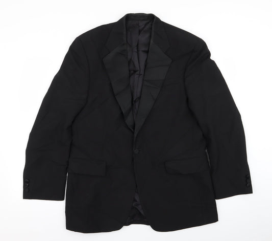 Mens UK Size 40 daniel drescott Regular Black Suit Jacket