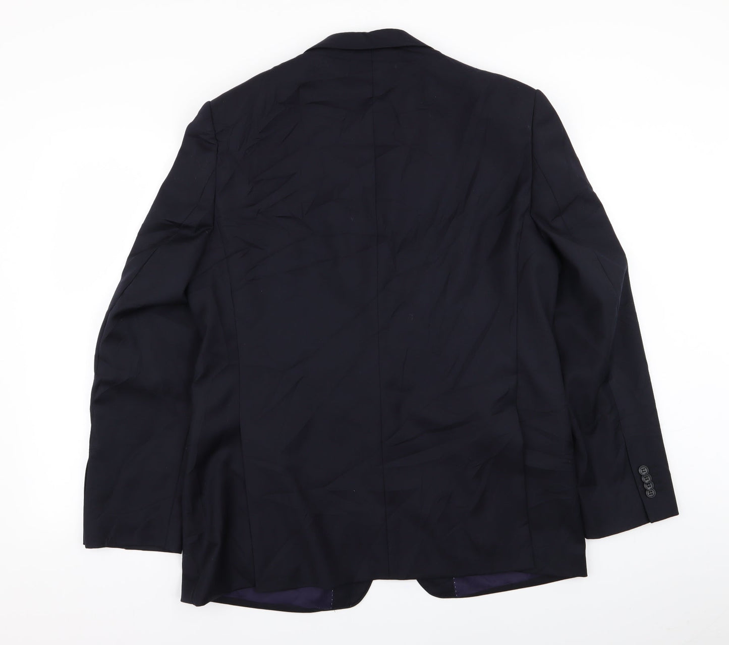 Mens UK Size 38 Daniel Hetcher Regular Blue Suit Jacket