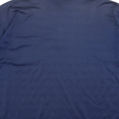 canda Mens Blue Striped   Polo Size S