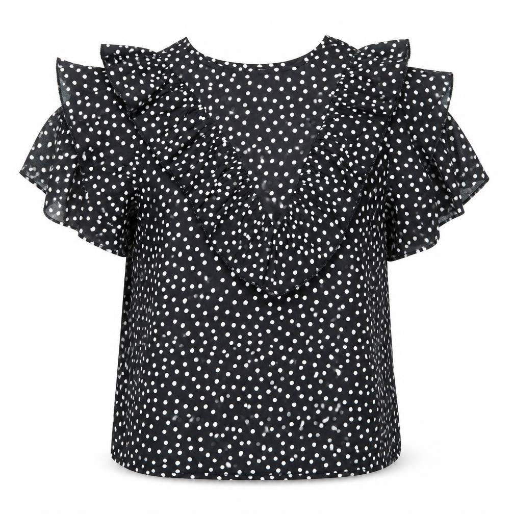Womens UK Size 14 I SAW IT FIRST Black Basic Blouse