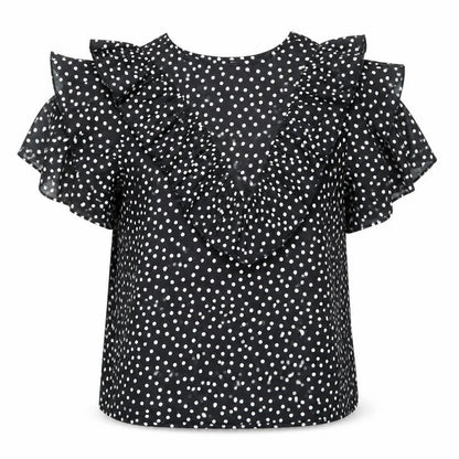 Womens UK Size 14 I SAW IT FIRST Black Basic Blouse