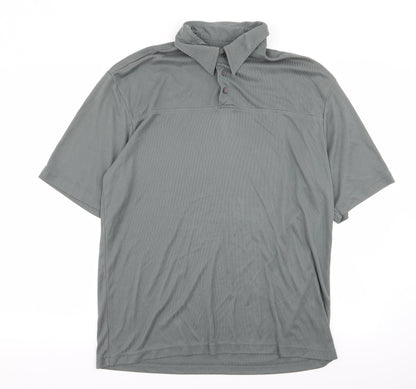 crease Mens Grey    Polo Size M