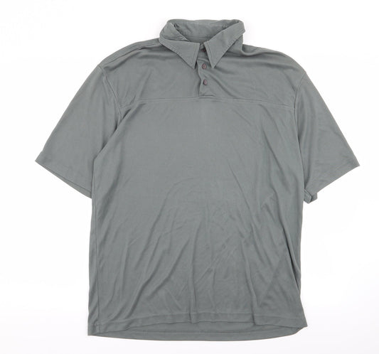 crease Mens Grey    Polo Size M