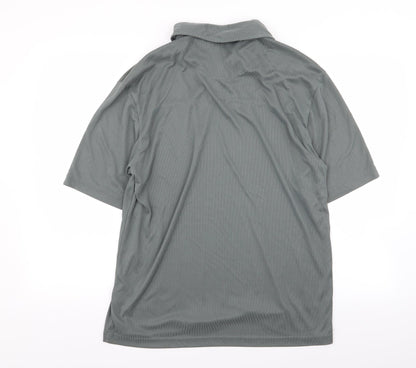 crease Mens Grey    Polo Size M