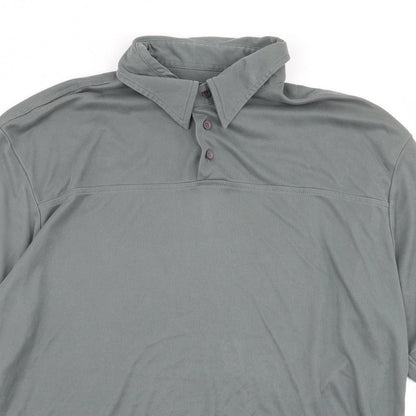 crease Mens Grey    Polo Size M
