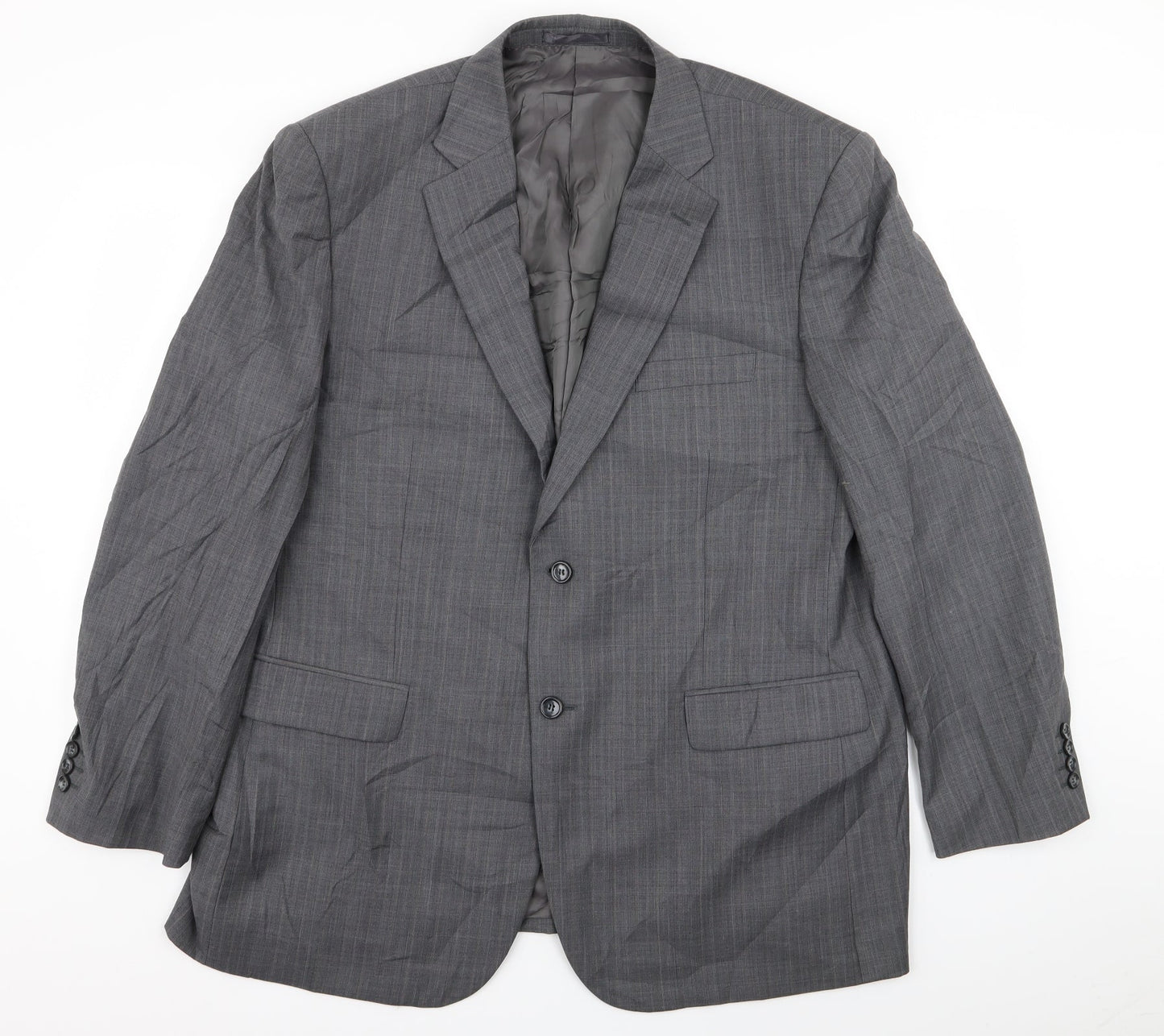 Mens UK Size 46 Brook Taverner Regular Grey Suit Jacket