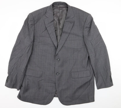 Mens UK Size 46 Brook Taverner Regular Grey Suit Jacket