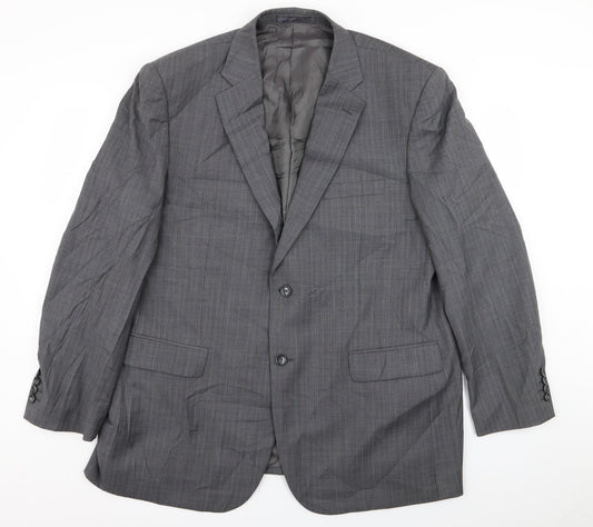 Mens UK Size 46 Brook Taverner Regular Grey Suit Jacket