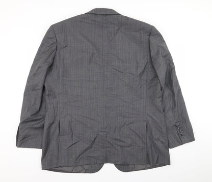 Mens UK Size 46 Brook Taverner Regular Grey Suit Jacket